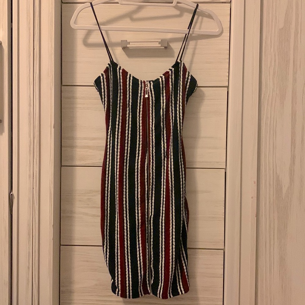 Zipper bodycon dress